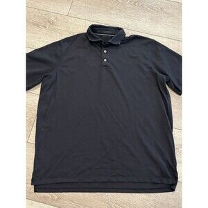 Greyson Golf Polo Mens XL Black Performance Shirt Stretch Preppy Casual Athletic
